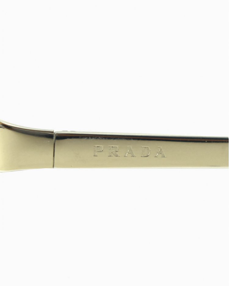 スペリオル The 'Sharp Cut' SPRS-64UL-T Óculos Prada SPR64T Original Espelhado Cinza Feminino